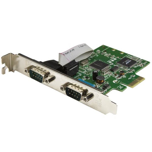 StarTech.com 2-Port PCI Express Serial Card with 16C1050 UART - RS232 - TAA product image