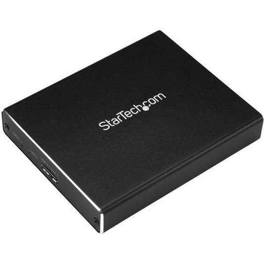 StarTech Dual-Slot Drive Enclosure for M.2 SATA SSDs - USB 3.1 (10Gbps) - RAID