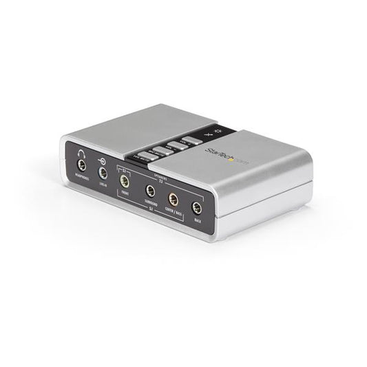 StarTech.com 7.1 USB Audio Adapter External Sound Card with SPDIF Digital Audio product image