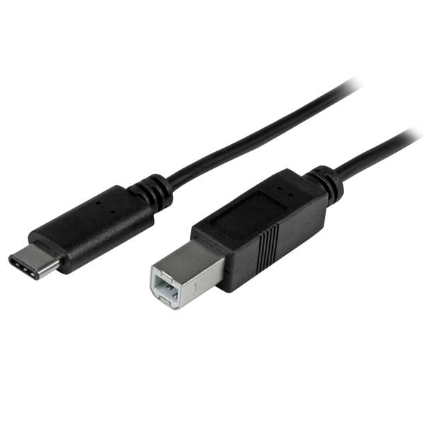 StarTech.com 6.6ft (2m) USB-B to USB-C Cable, Data Cord, USB 2.0, USB-C Data Transfer Cable product image