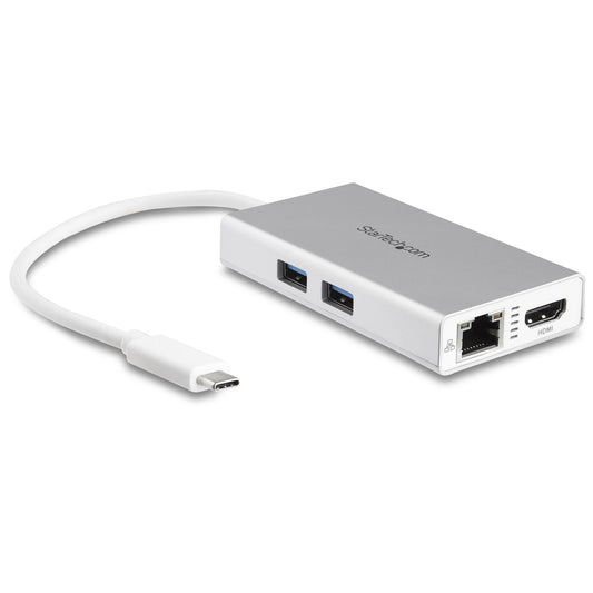 StarTech.com USB-C Multiport Adapter - USB-C Travel Docking Station w/ 4K HDMI - 60W Power Delivery Pass-Through,...