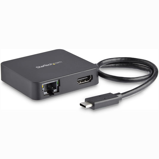 StarTech.com USB C Multiport Adapter - Portable USB-C Mini Dock 4K HDMI Video - Gigabit Ethernet, USB 3.0 Hub (1x...