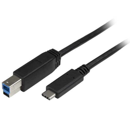 StarTech.com 6.6ft (2m) USB-B to USB-C Cable, USB 5Gbps, Data Cord, USB 3.0, USB-C Data Transfer Cable product image