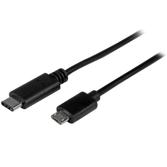StarTech.com 1.6ft (50cm) USB-C to Micro USB-B Cable, Data Cord, USB 2.0, USB C to Micro-B Data Transfer Cable product image