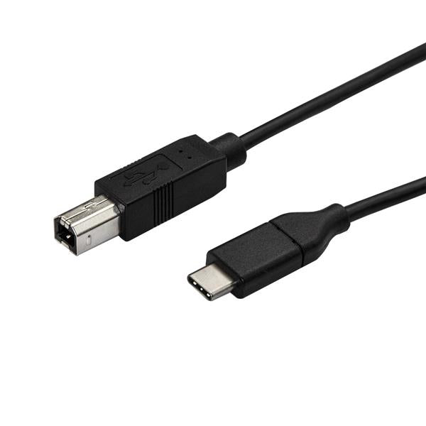 StarTech.com 10ft (3m) USB-B to USB-C Cable, Data Cord, USB 2.0, USB-C Data Transfer Cable product image