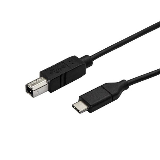 StarTech.com 1.6ft (50cm) USB-B to USB-C Cable, Data Cord, USB 2.0, USB-C Data Transfer Cable product image