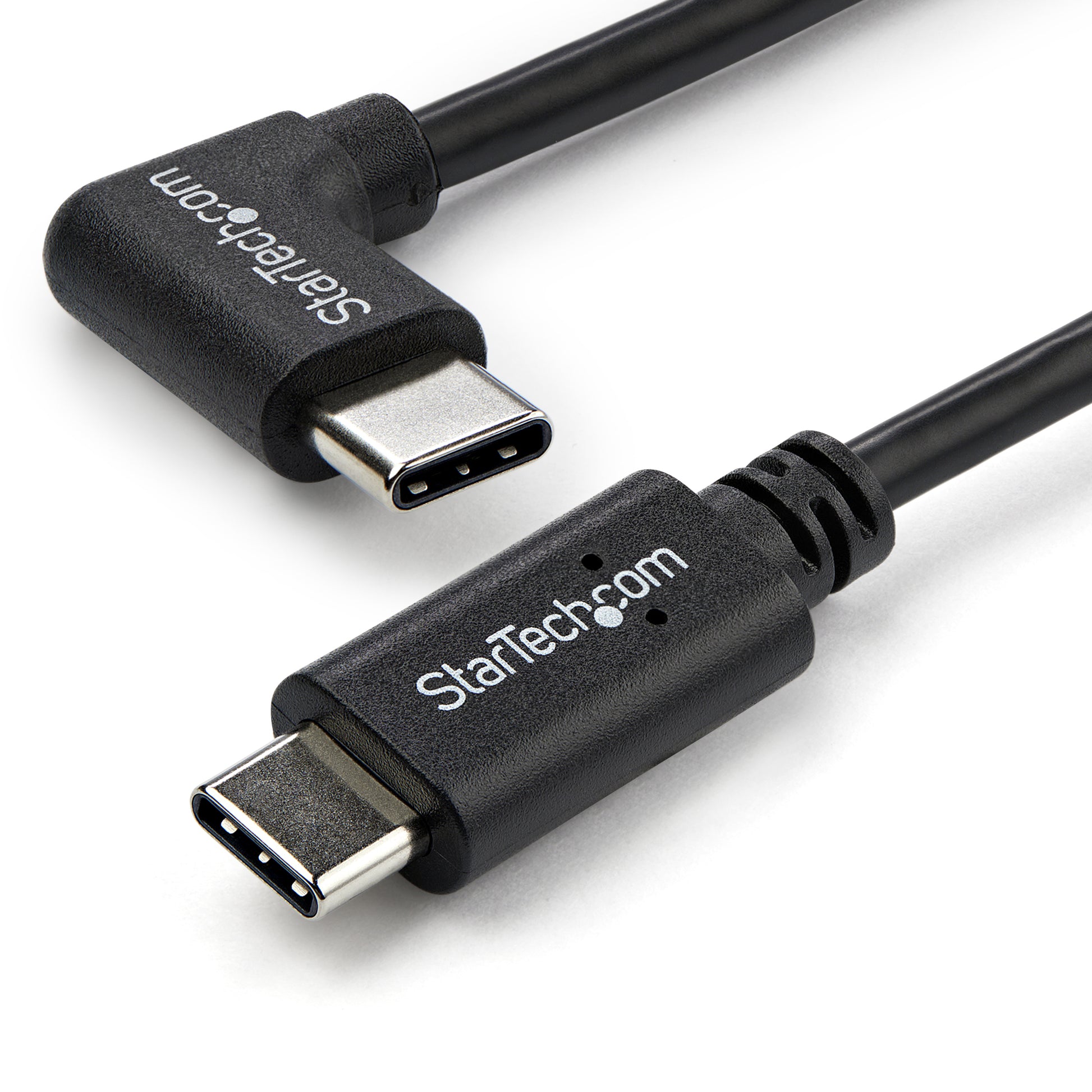 StarTech.com 3ft (1m) USB-C Charging Cable, Right-Angled, Charge & Sync, 60W (3A) PD, USB 2.0 Laptop Charger Cable - USB C Charging Cord product image