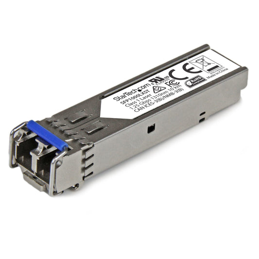 StarTech.com MSA Uncoded SFP Module - 1000BASE-LX - 1GbE Single Mode Fiber (SMF) Optic Transceiver - 1GE Gigabit Ethernet SFP - LC 10km - 1310nm - DDM product image