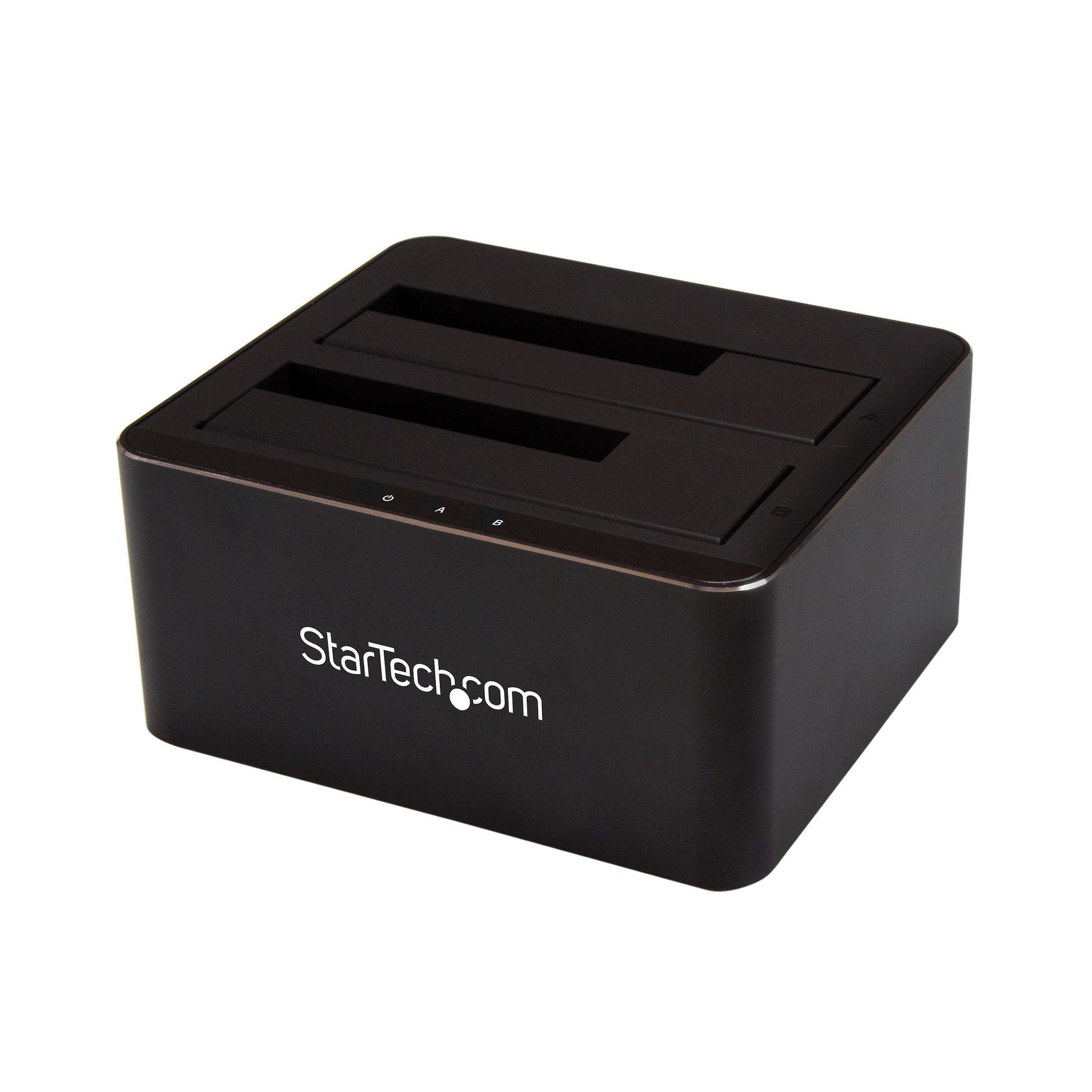 StarTech.com Dual-Bay USB 3.0 to SATA Hard Drive Docking Station, USB Hard Drive Dock, External 2.5/3.5" SATA I/II/III SSD/HDD Docking Station, Hot-Swap Hard Drive Bays, Top-Loading product image