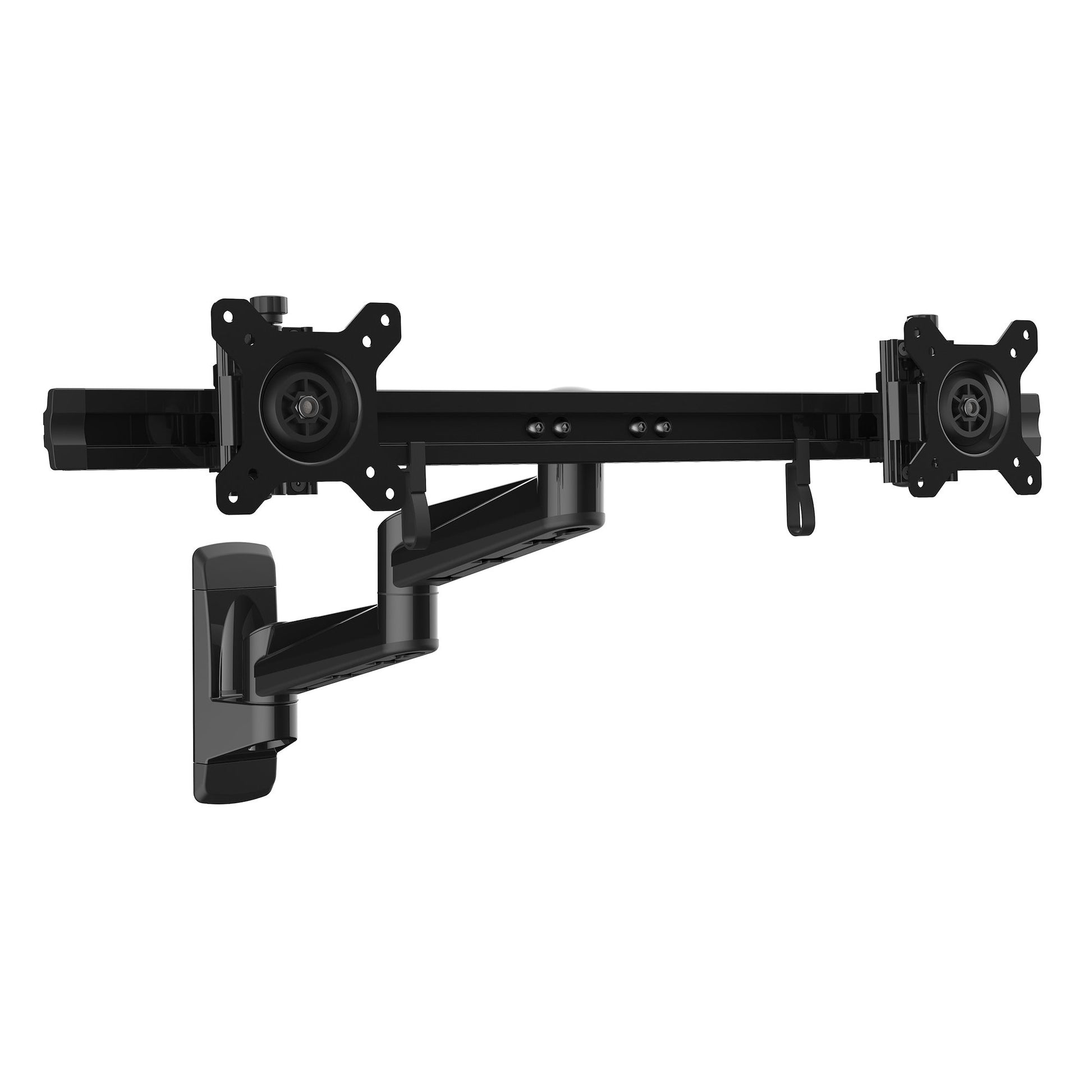 StarTech.com Wall Mount Dual Monitor Arm – Articulating Ergonomic VESA Wall Mount for 2x 24" (11lb/5kg) Displays – Synchronized Adjustable Crossbar – Tilt/Swivel/Rotate- Double Screen Mount… product image