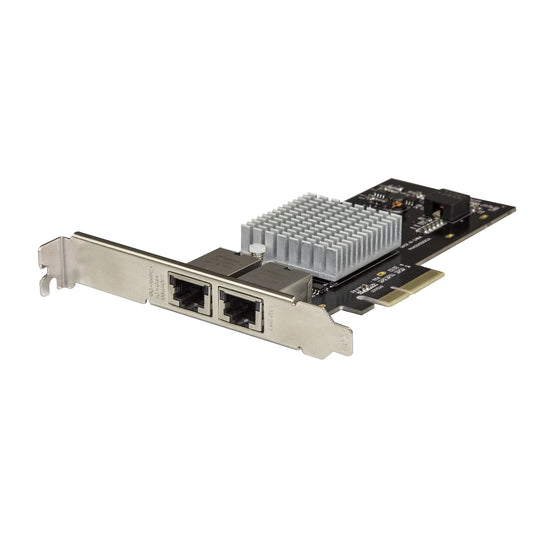 StarTech Dual Port 10G PCIe Network Adapter Card - Intel-X550AT 10GBASE-T & NBASE-T PCI Express Network Interface Adapter 10/5/2.5/1GbE Multi Gigabit Ethernet 5 Speed NIC LAN Card