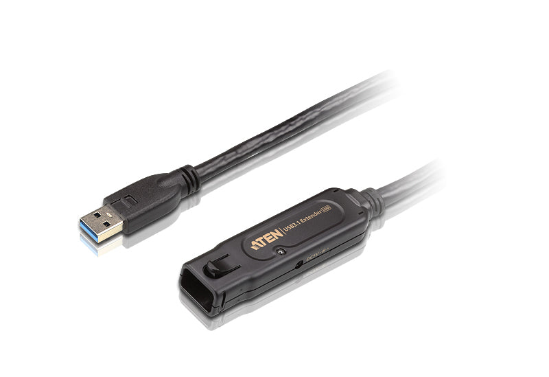 ATEN UE3310-AT-U USB cable USB 3.2 Gen 1 (3.1 Gen 1) 10 m USB A 5 Gbit/s Black - ATEN