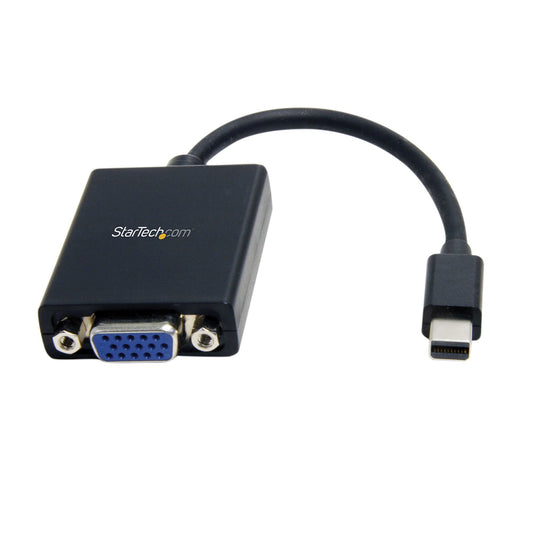 StarTech.com Mini DisplayPort to VGA Adapter - Active Mini DP to VGA Converter - 1080p Video - VESA Certified - mDP or Thunderbolt 1/2 Mac/PC to VGA Monitor/Display - mDP 1.2 to VGA Dongle product image