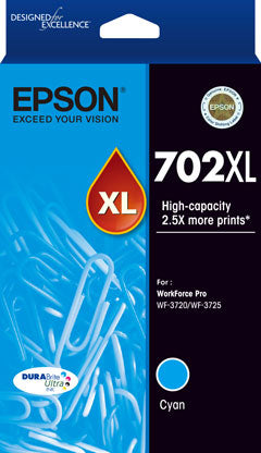 Epson 702XL ink cartridge High (XL) Yield Cyan product image