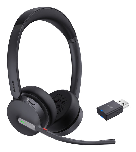 Yealink WH64 Hybrid Dual Teams Headset Wireless Head-band Office/Call center Micro-USB Bluetooth Black product image
