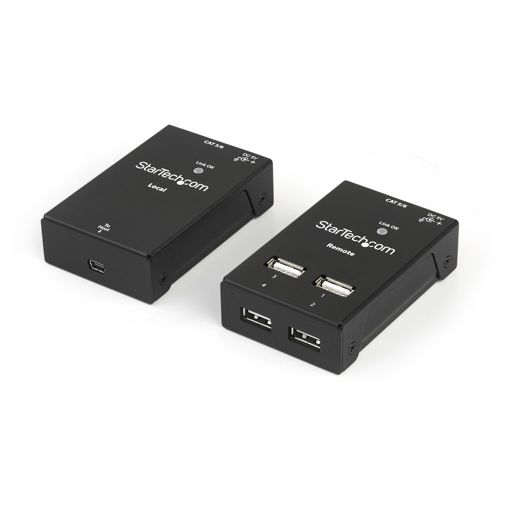 StarTech.com 4-Port USB 2.0-Over-Cat5-or-Cat6 Extender - 130ft (40m) - TAA product image