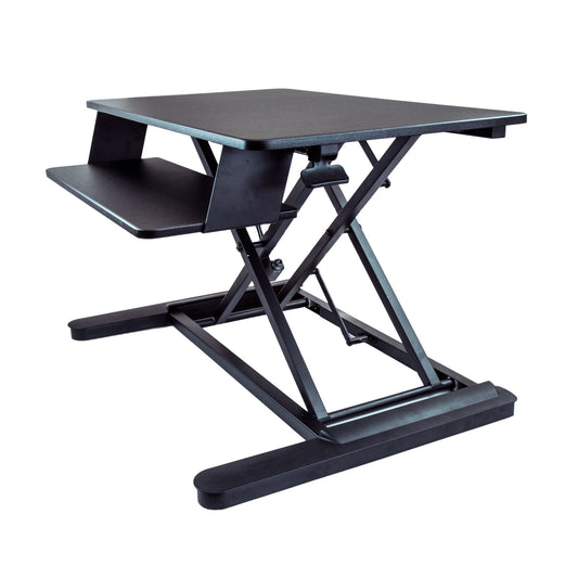 StarTech Sit Stand Desk Converter with Keyboard Tray - Large 35‚Äù x 21" Surface - Height Adjustable Ergonomic Desktop/Tabletop Standing Workstation - Holds 2 Monitors - Pre-Assembled