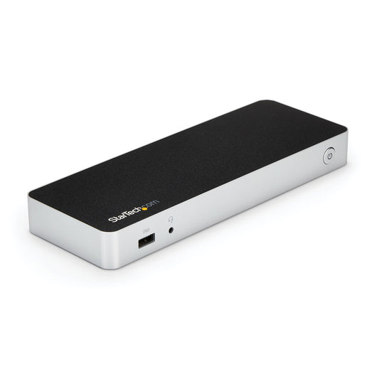 StarTechDual Monitor USB C Docking Station with 60W Power Delivery for Windows Laptops - USB C to HDMI or DVI Dock - USB 3.1 Gen 1 Type C Dock w/ Charging - Thunderbolt 3 Compatible