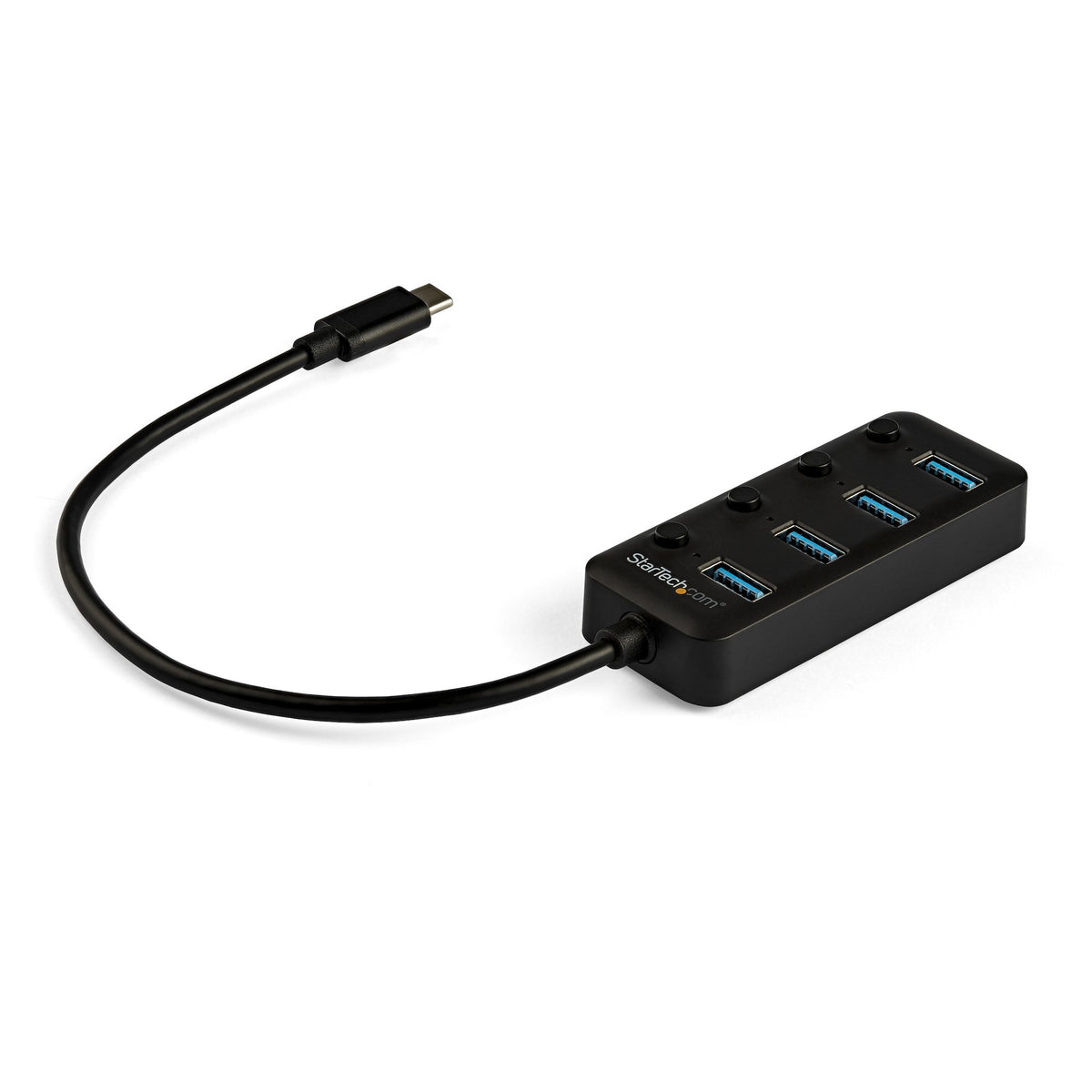 StarTech.com 4 Port Bus Powered USB C Hub with Individual On/Off Switches, USB 3.0 (5Gbps) Expansion Hub, Desktop/Laptop USB-C to USB-A Splitter - StarTech.com