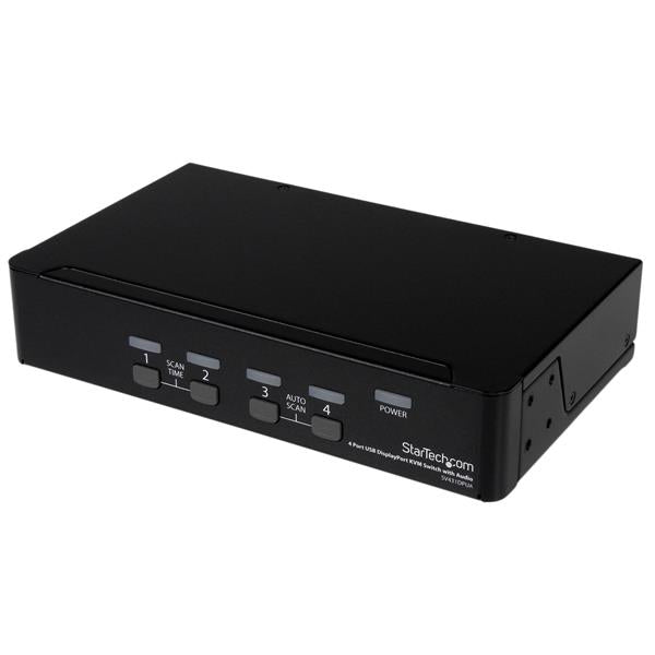 StarTech.com 4 Port USB DisplayPort KVM Switch with Audio - TAA product image