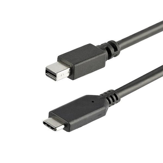 StarTech.com 3.3 ft (1m) USB-C to Mini DisplayPort Cable - 4K 60Hz - Black product image