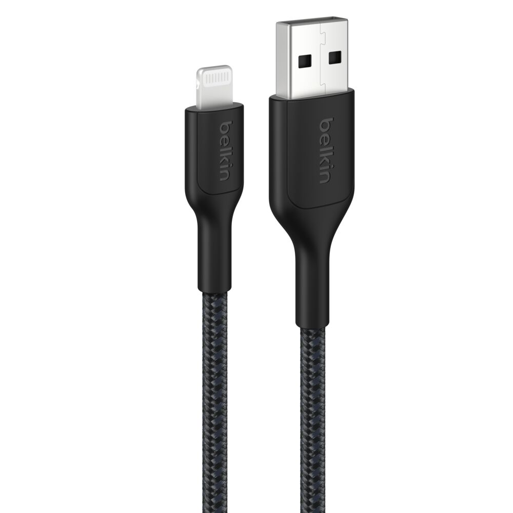 Belkin BOOSTCHARGEPRO BRAID USB-A + LTG 1M WHT (CAA020FQ1MWH)