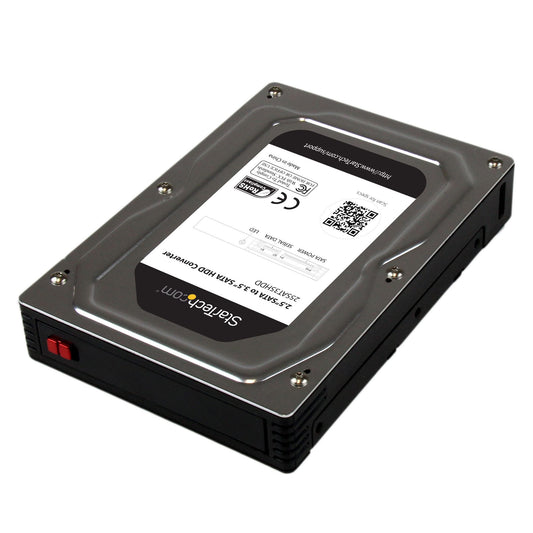 StarTech 2.5‚Äù to 3.5‚Äù SATA Aluminum Hard Drive Adapter Enclosure with SSD / HDD Height up to 12.5mm