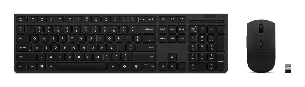 Lenovo 4X31R64316 keyboard Mouse included Office RF Wireless + Bluetooth QWERTY US English Grey product image