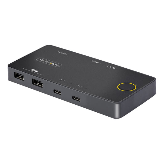 StarTech.com 2-Port USB-C KVM Switch, Single-4K 60Hz HDMI Monitor, Dual-100W Power Delivery Pass-through Ports, Bus Powered, USB Type-C/USB4/Thunderbolt 3/4 Compatible - Small Form Factor product image