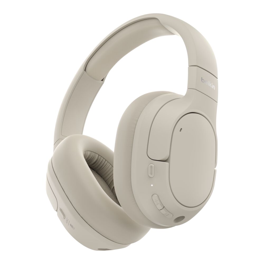 Belkin SoundForm Isolate#Noise Cancelling Over- (AUD008FQBK)