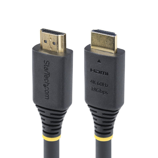 StarTech5m (16.4ft) Premium Certified High Speed HDMI Cable, 4K 60Hz/1440p 144Hz, HDR10/HDCP 2.2/ARC, 18Gbps, UHD HDMI 2.0 Cord for TV/Monitor/Display, TPE Jacket
