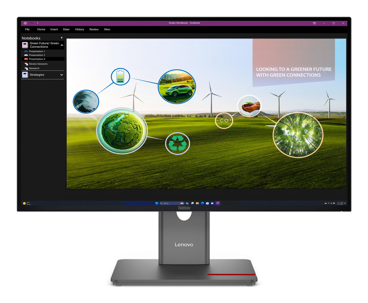 Lenovo ThinkVision P27Q-40 computer monitor 68.6 cm (27") 2560 x 1440 pixels LED Black product image