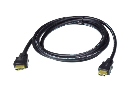 ATEN High Speed HDMI Cable with Ethernet True 4K ( 4096X2160 @ 60Hz); 1 m HDMI Cable with Ethernet - ATEN