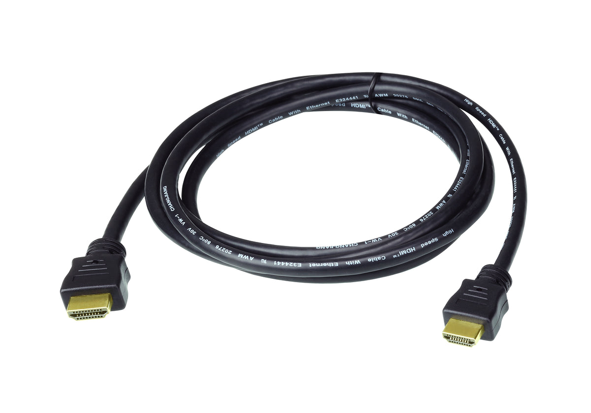 ATEN High Speed HDMI Cable with Ethernet True 4K ( 4096X2160 @ 60Hz); 5 m HDMI Cable with Ethernet - ATEN