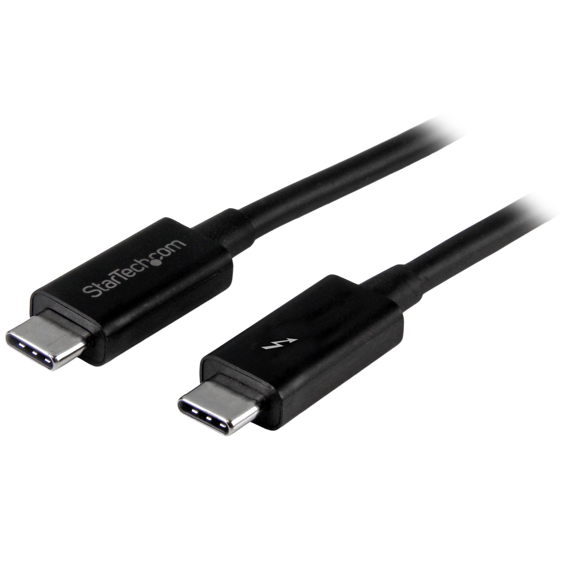 StarTech.com 3.3ft (1m) Thunderbolt 3 Cable, 20Gbps, 100W PD, 4K, Thunderbolt Certified, Compatible with Thunderbolt 4/USB 3.2/DisplayPort product image