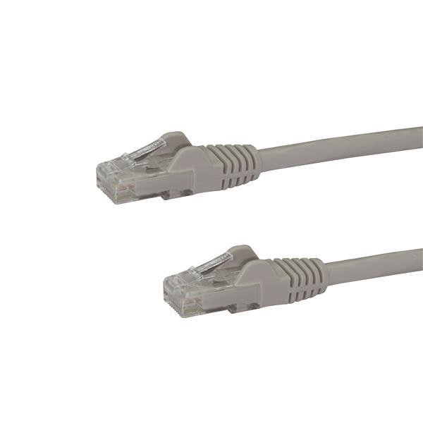 StarTech.com 7.5m CAT6 Ethernet Cable - Grey CAT 6 Gigabit Ethernet Wire -250MHz 100W PoE RJ45 UTP Network/Patch Cord Snagless w/Strain Relief Individually Tested product image