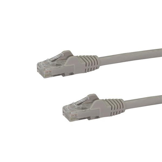 StarTech.com 7.5m CAT6 Ethernet Cable - Grey CAT 6 Gigabit Ethernet Wire -250MHz 100W PoE RJ45 UTP Network/Patch Cord Snagless w/Strain Relief Individually Tested product image