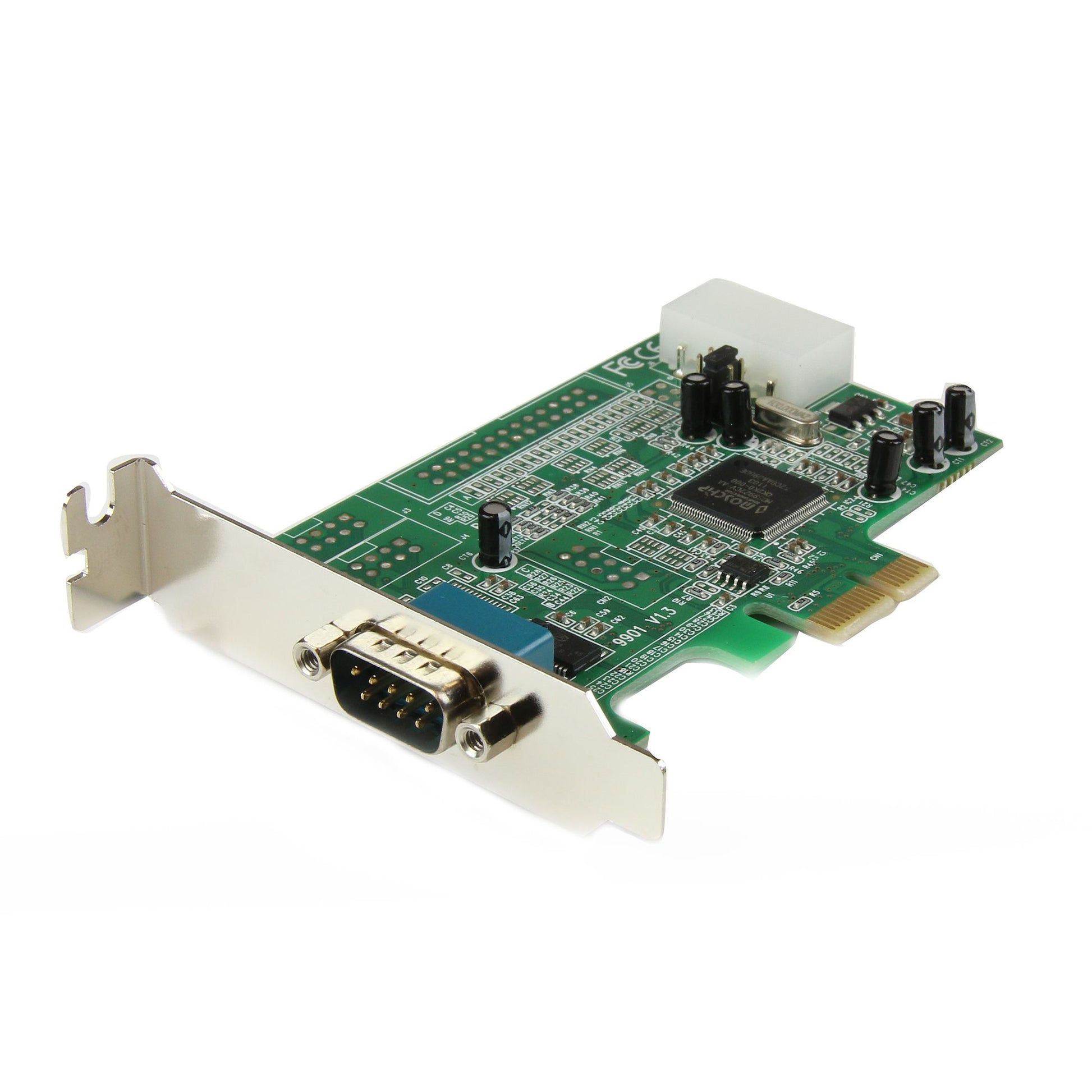 StarTech.com 1-port PCI Express RS232 Serial Adapter Card - PCIe RS232 Serial Host Controller Card - PCIe to Serial DB9 - 16550 UART - Low Profile Expansion Card - Windows & Linux product image