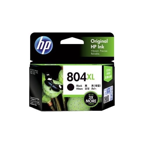 HP 804XL BLACK ORIGINAL INK CARTRIDGE (T6N12AA)