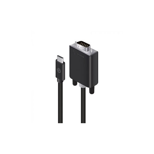 ALOGIC 2M USB-C TO VGA CABLE - MALE TO MALE - MALE TO MALE (ELUCVG-02RBLK)