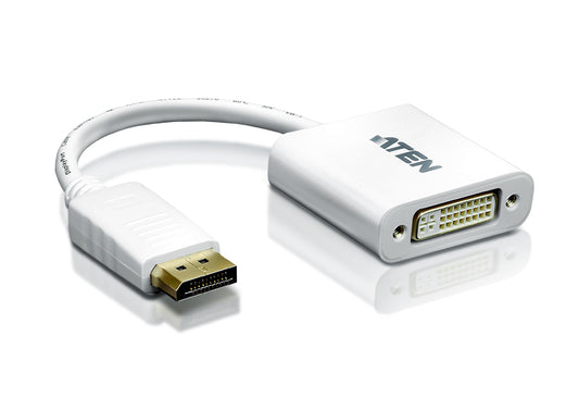 ATEN DisplayPort to DVI converter, PC: Up to UXGA / HDTV: Up to 1080i,1080p - ATEN