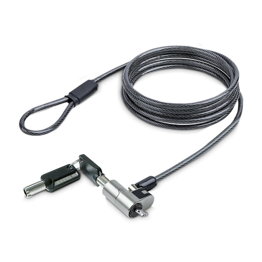 StarTech.com Nano Laptop Cable Lock, 6.6ft (2m), Anti-Theft Keyed Lock, Security Cable Locks Nano Slot Notebooks, For EliteBook/LenovoX1/2-1 Laptops, Cut-Resistant, Steel Cable Lock For Lap… product image