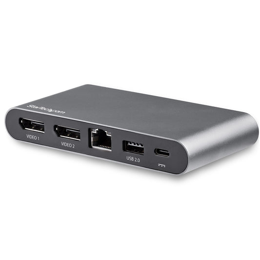 StarTech.com USB C Dock - 4K Dual Monitor DisplayPort - Mini Laptop Docking Station - 100W Power Delivery...