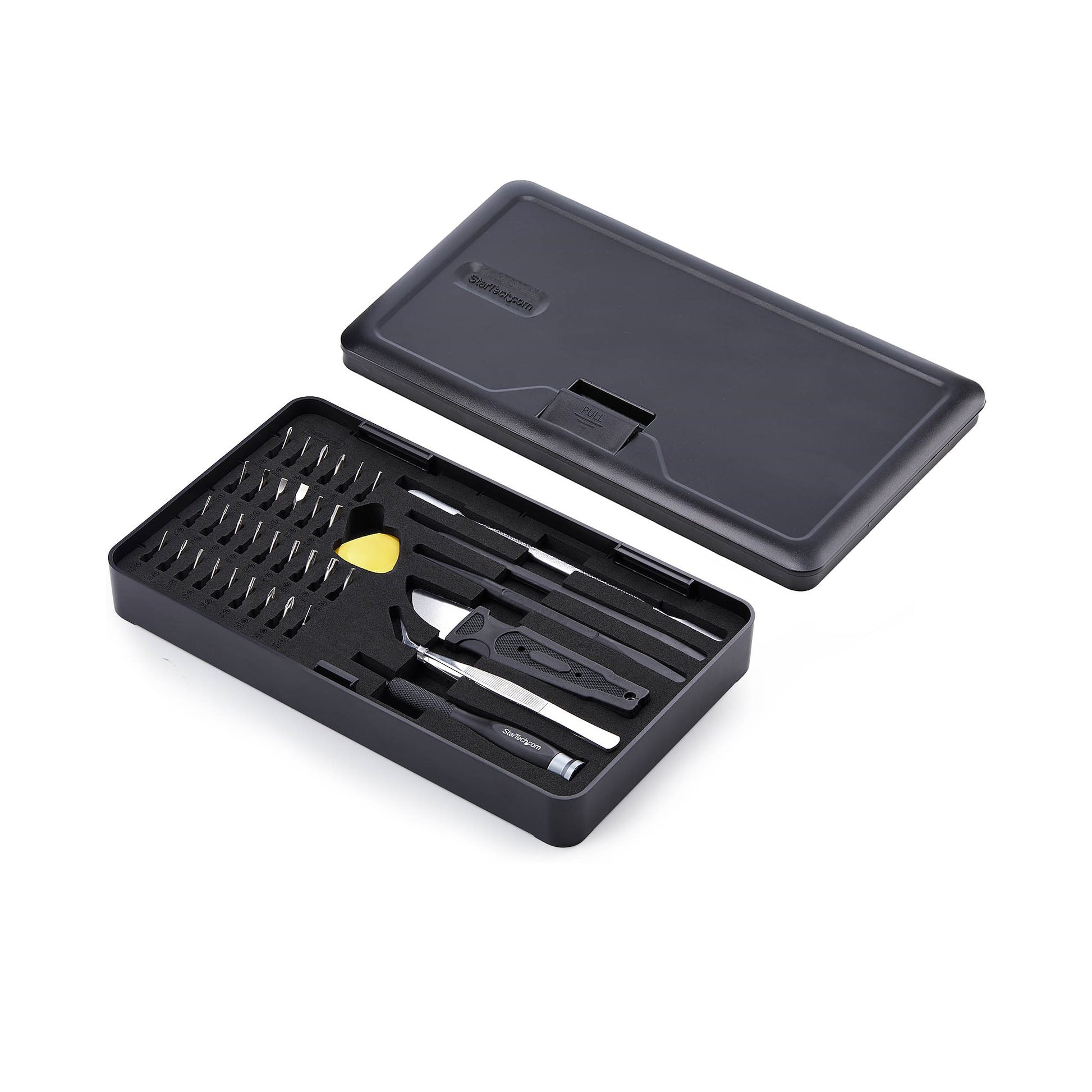 StarTech.com 40-Piece Computer Repair Toolkit for Laptop/PC/Electronics/Phone, 30-Bit Precision Screwdriver Set, Removable Lid with Magnetic Pad, Prying Tools product image