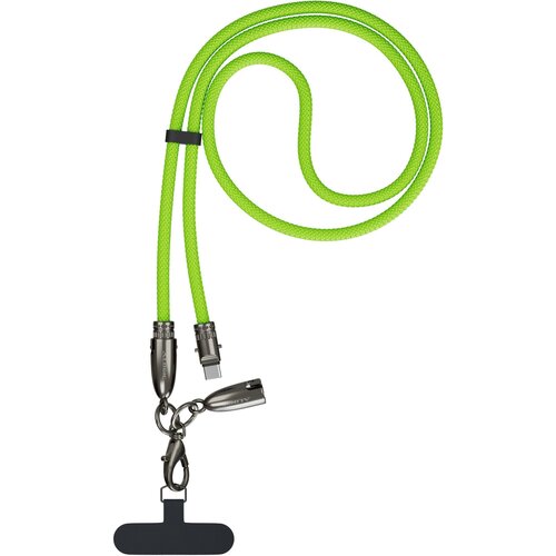 ALOGIC Tether USB-C to C Lanyard Data and Charge Cable 60W 480Mbps -1.2 Lime (ATCCLY-LM)