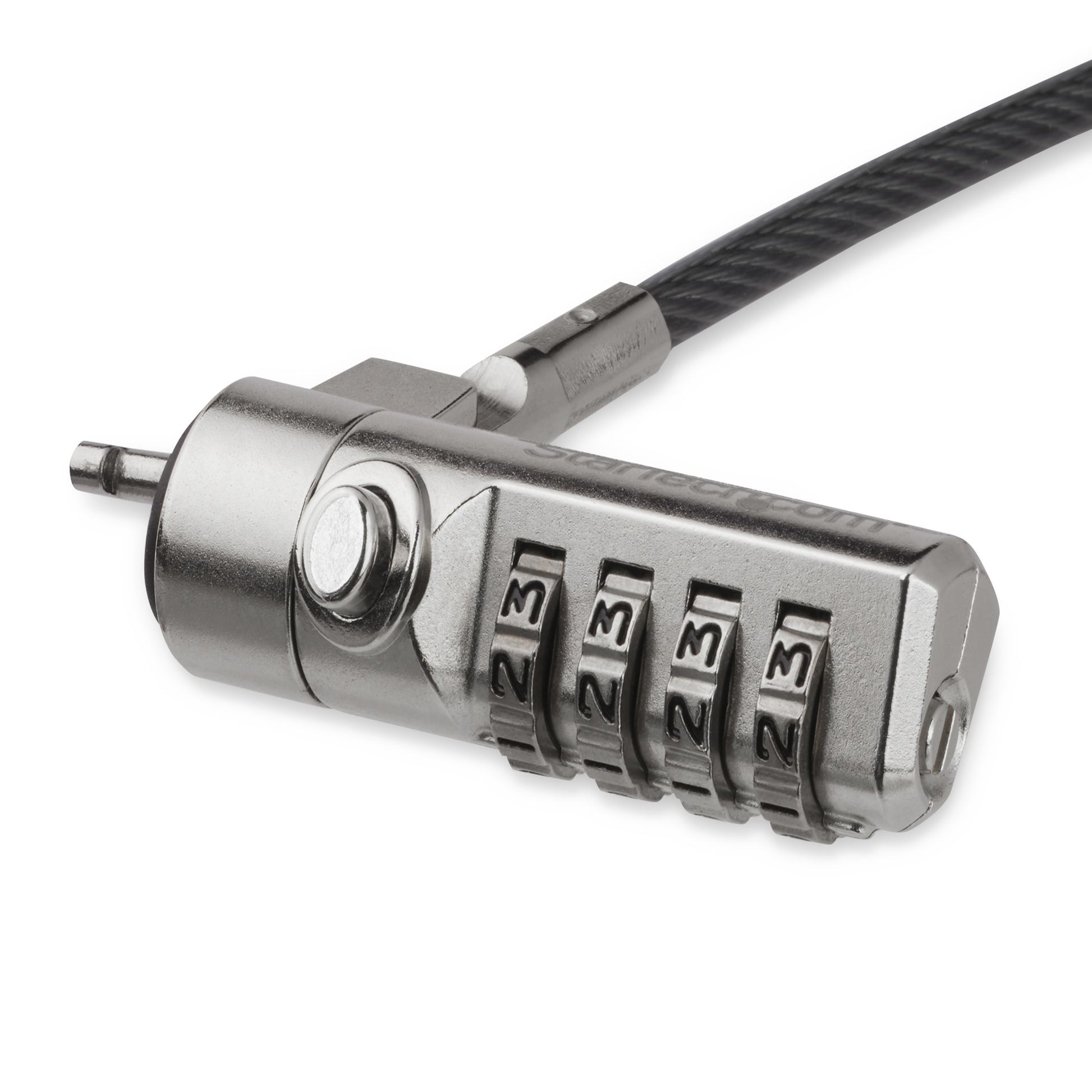 StarTech.com 6.6ft (2m) Laptop Cable Lock - 4 Digit Combination Laptop/Desktop Security Cable Lock for K-Slot Devices/Computers/Monitors - Portable Anti-Theft Vinyl Coated Steel Cable Lock… product image