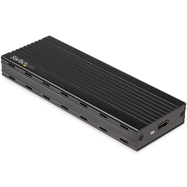 StarTech.com USB-C 10Gbps to M.2 NVMe SSD Enclosure - Portable External M.2 NGFF PCIe Aluminum Case - 1GB/s Read/Write - Supports 2230, 2242, 2260, 2280 - TB3 Compatible - Mac & PC - TAA product image
