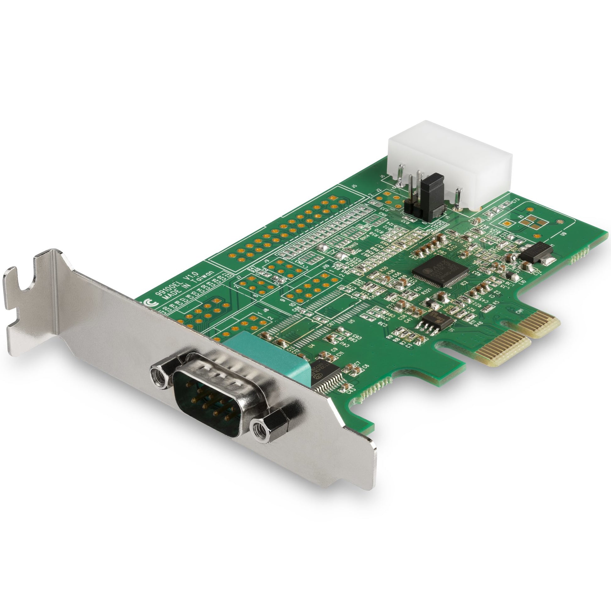 StarTech.com 4-port PCI Express RS232 Serial Adapter Card - PCIe RS232 Serial Host Controller Card - PCIe to Serial DB9 Card - 16950 UART - Expansion Card - Windows/Linux - TAA product image