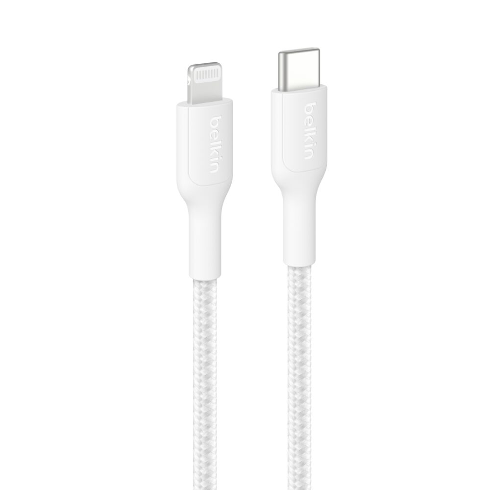 Belkin BOOSTCHARGE PRO BRAID USB-C-LTG 2M - WHT (CAA022FQ2MWH)