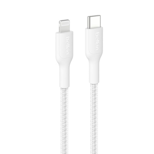 Belkin BOOSTCHARGE PRO BRAID USB-C-LTG 2M - WHT (CAA022FQ2MWH)
